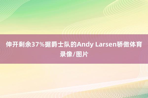 伸开剩余37%据爵士队的Andy Larsen骄傲体育录像/图片